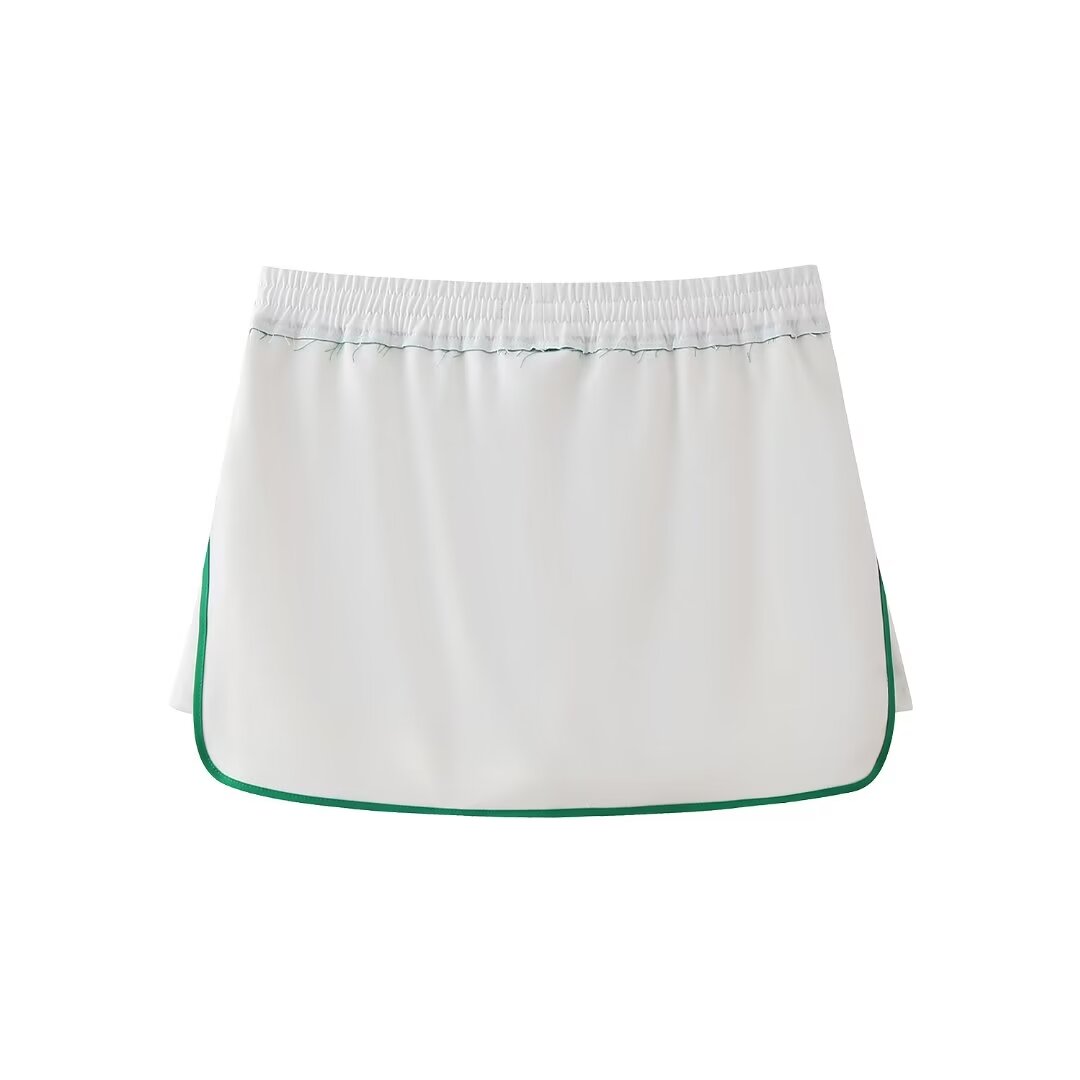 Jupe-Short Tennis Match Day – Écru – URBAD, vue 5