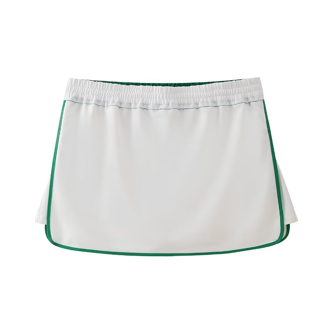 Jupe-Short Tennis Match Day – Écru – URBAD, vue 17