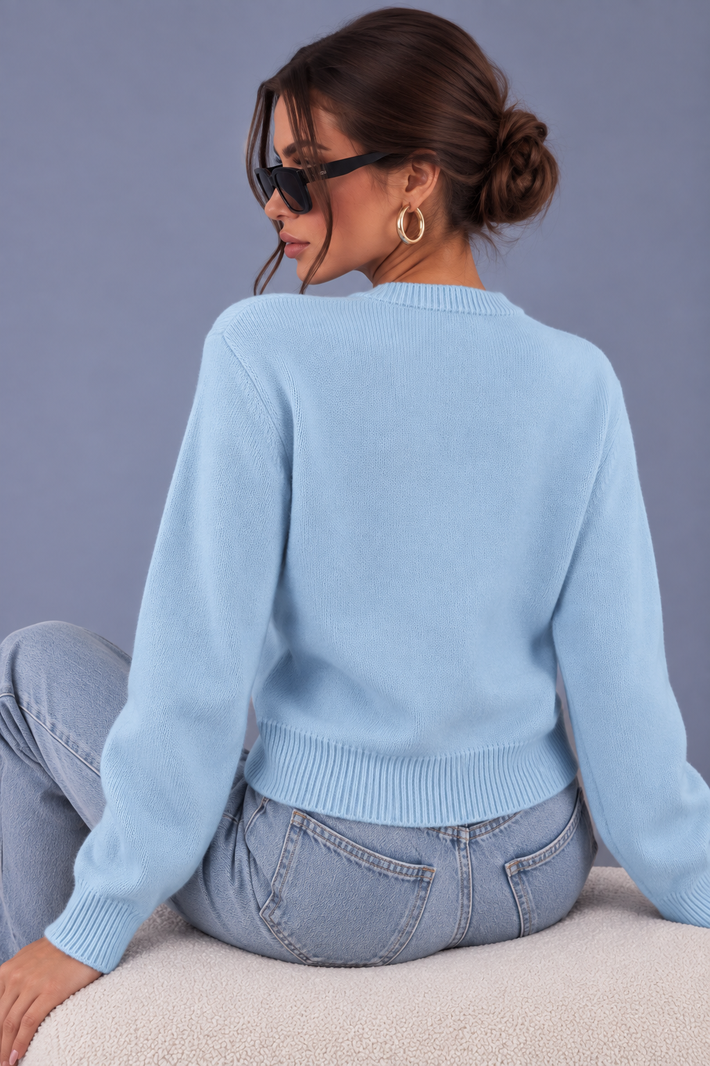 Cardigan Ample Soft Girl – URBAD, vue 2