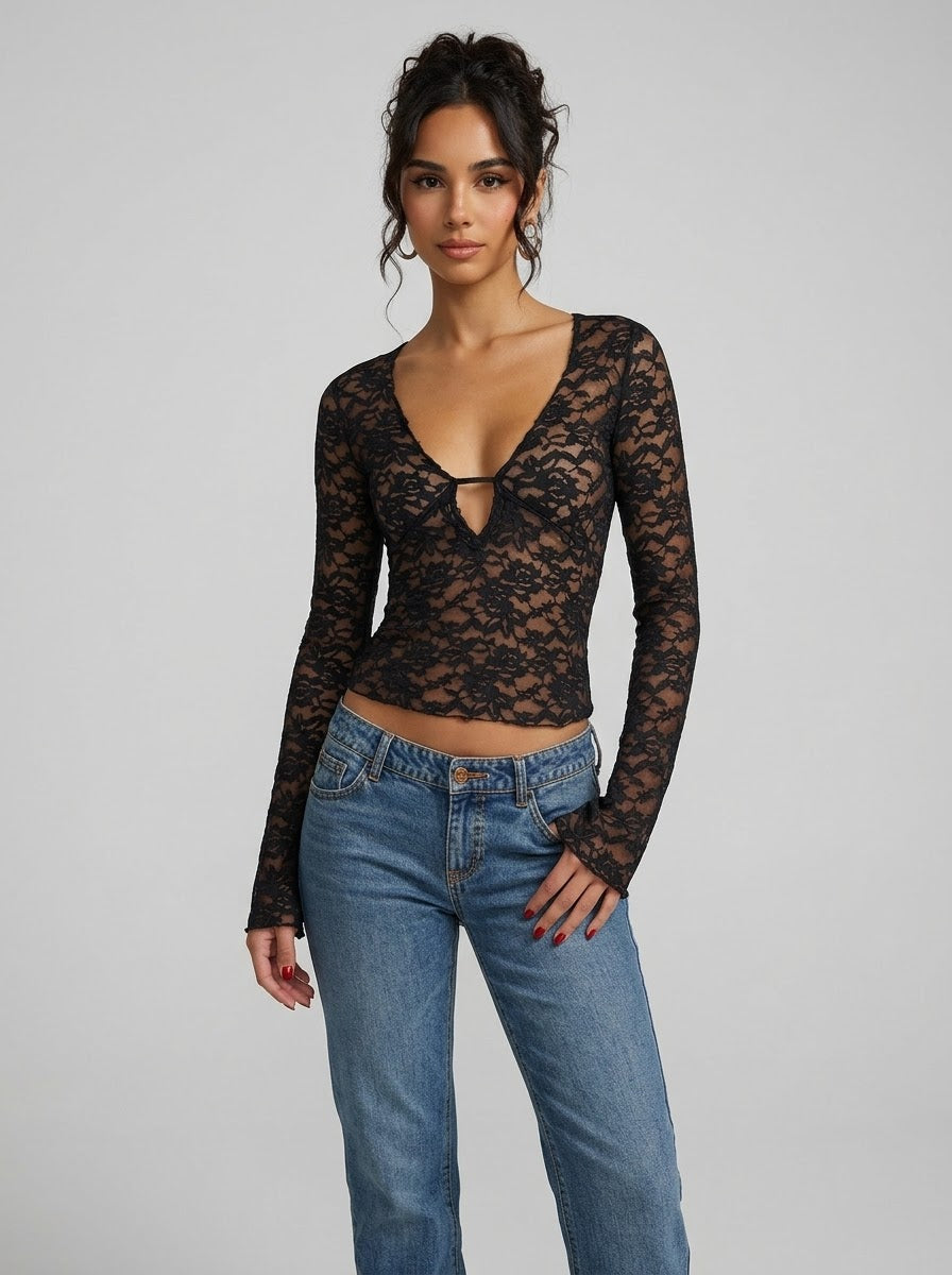 Top Dentelle Night Out – Noir – URBAD